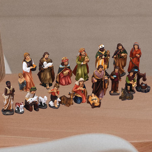 20 Piezas De Juegos De Natividad Para Navidad, Figuritas De