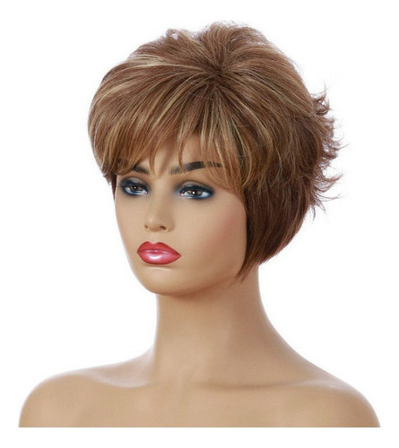 Perucas Cabelo Curto Gradiente Da Moda Para Mulheres