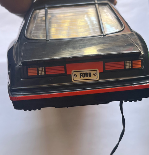 Coche Ford Thunderbir Control Remoto Toy State 1988 Original Negro Carro De Colección A Control (Usado)