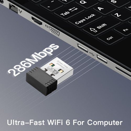 Adaptador Wifi 6 Sem Fio Ax286 802.11ax 2,4 Ghz Free Driver