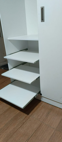 Closet Para Dormitorio De 2 Metros En Melamina Blanca