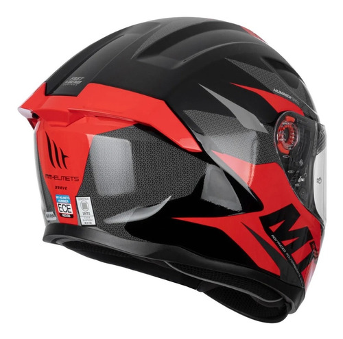 Casco Moto Mt Stinger Hummer Brave A1 - En Teo Motos Color Rojo Tamaño del casco L