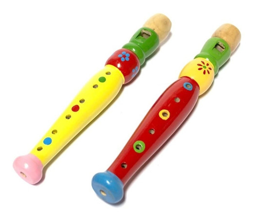 Flauta De Madera Didáctico 1 Unidad Para Niños