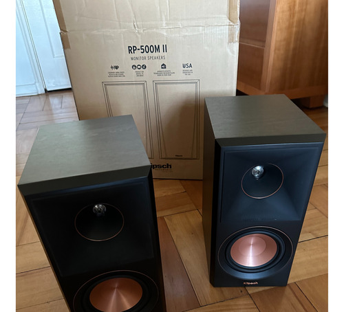 Par De Cajas De Estantería Klipsch Rp-500m Series 2 Negro