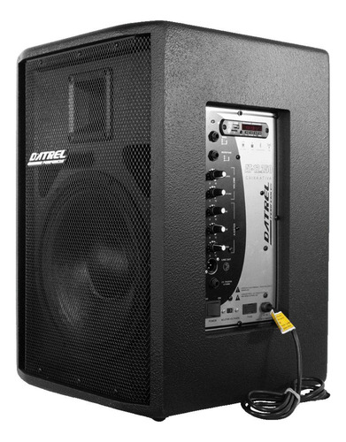 2 Caixas Monitor Retorno Ativa Amplificada Datrel 250w Cor Pop