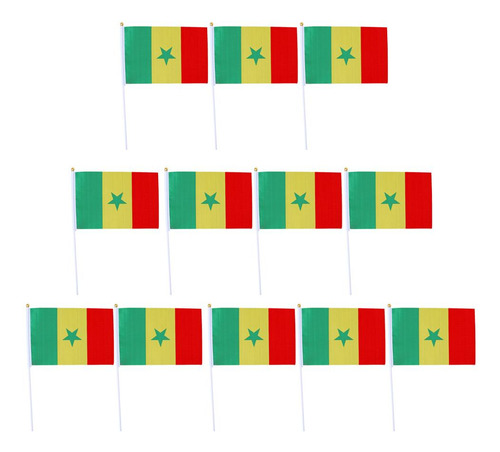 Banderas Que Agitan De La Mano Senegal