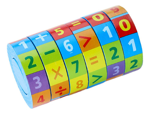 Número De Madera Cubo Mágico Juego De Rompecabezas Bloques
