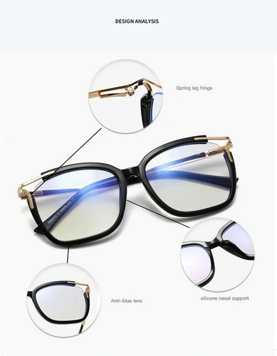 Imagen 6 de 9 de Lentes Armazón Ultraligero Hipster Oftalmicos Tr90