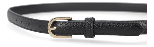 2-pack Cinturón Ozono Para Mujer Estilo 110923 Negro-beige Negro - Beige 30