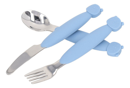 Juego De Cubiertos Para Niños Pequeños, 3 Piezas, Tenedor Y