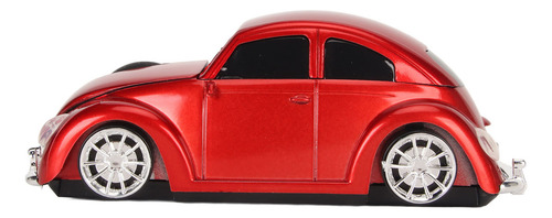 Ratón Inalámbrico Rojo Estilo Coche Deportivo Con Receptor