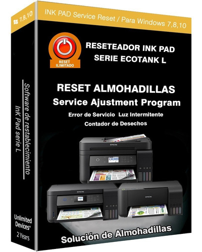 Reset Epson L850 L810 L805 L800 L1110 L375 L475 L220 L120