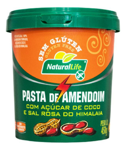 Kit 12 Pasta De Amendoim Açucar De Coco E Sal Himalaia 450g
