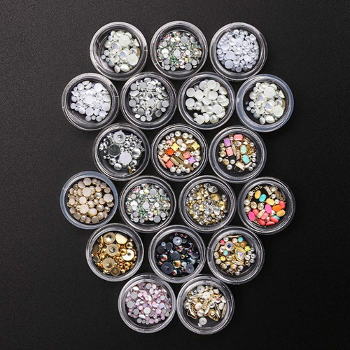 Arte De Uñas Suprimentos De Artesanía De Bricolaje Negro