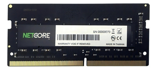 Memória RAM color preto  8GB 1 Netcore NET48192SO24LV