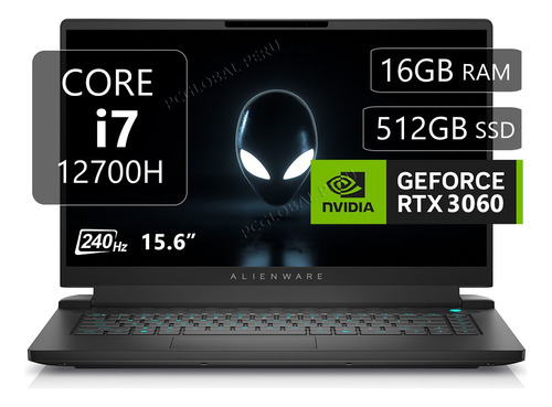 Alienware M15 R7 Core I7-12700h, 16gb, 512gb, Rtx3060. 240hz