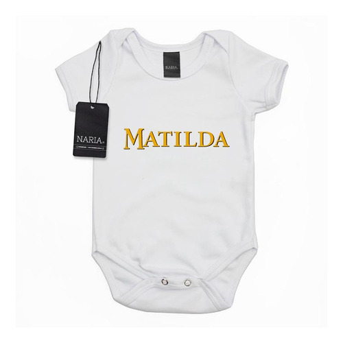 Body Bebe Manga Corta Matilda Art Diseño Logo - Psmat1