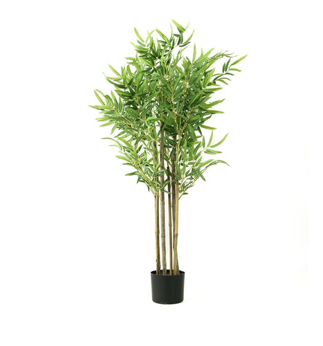 Planta Artificial Decoración Caña De Bambú 120cm