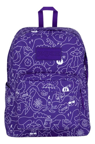 Mochila Jansport Superbreak Plus Morado Js0a4quegx6