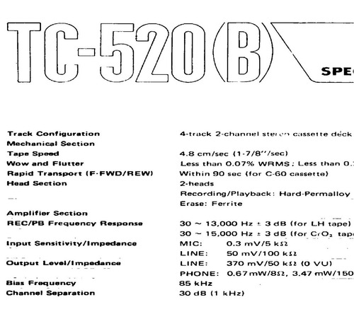 Esquema Deck Yamaha Tc 520b Tc 520 Tc520b Tc520 Em Pdf