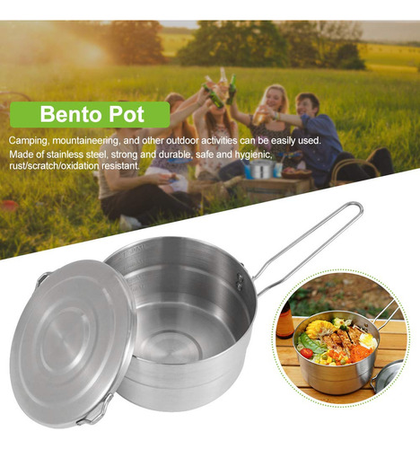 Denpetec - Olla De Cocina De Acero Inoxidable Con Tapa Y Asa