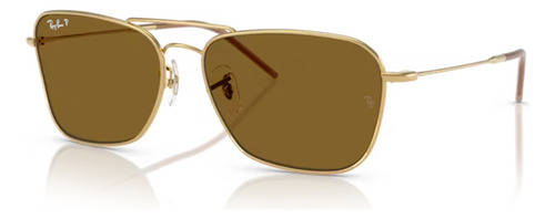 Gafas Solar Ray-ban Rbr0102s Caravan Reverse 001/83 Arista Lente Polar Dark Brown