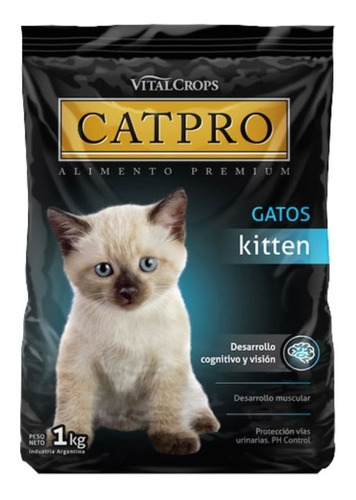 Alimento Premium Catpro Kitten 1kg Proteccion Vias Urinarias