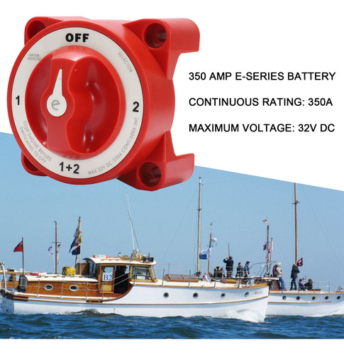 Interruptor Aislador De Batería Doble Para Barcos 9002e, 32