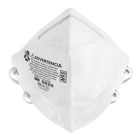 Pack X10 Barbijo Respirador Contra Particulas N95 3m 9820