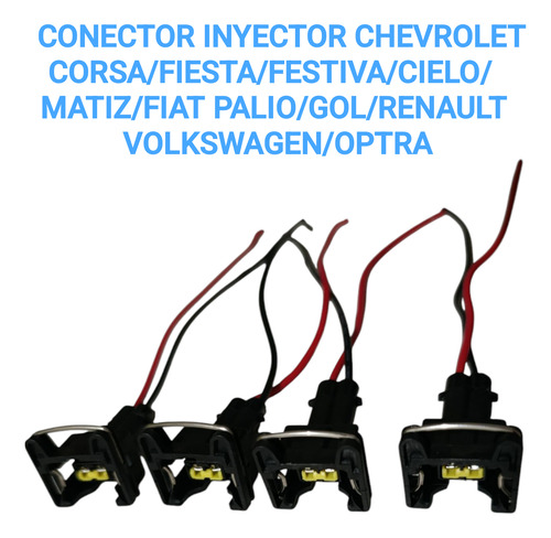 Conector De Inyector Para Chevrolet Corsa Fiesta Festiva