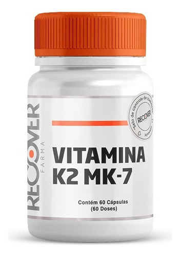 Vitamina K2 Mk7 100mcg : 60 Cápsulas Sabor Natural