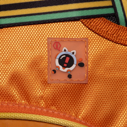 Mochila Free Fire Original Ruz Primaria Con Ruedas Naranja Liso