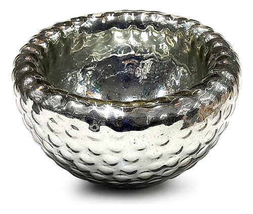 Set 2 Bowl Doble Pared Martillado Artesanal De Color Espejo