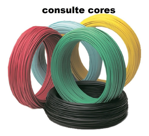 Imagem 3 de 4 de Fio Rígido/sólido 750v 6mm Corfio T/cores Rolo De 50metros!