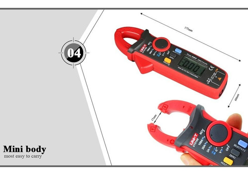 Pinza Amperimétrica Digital Uni-t Ut210c 200a Ca 600v