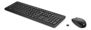 Combo Teclado Y Mouse Inalámbrico Hp 230 Negro 18h24aa