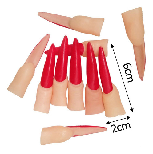 10 Uds. Dedos De, Dedos Postizos, De Uñas, Uñas De Falsas