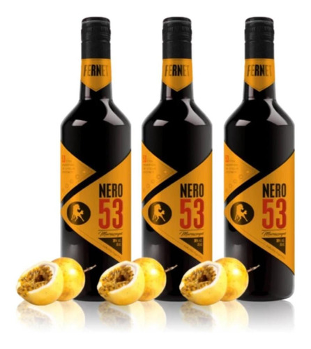 Fernet Nero 53 Maracuya 750 Ml Premium X3 Fullescabio Oferta