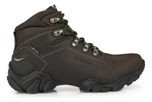 Bota Borcego Trekking Hombre Cuero Zapatilla Kang Briganti