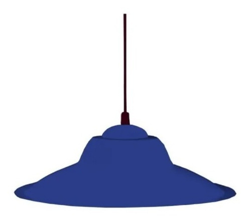 Colgante Chapa Azul C136 Ferrolux Lamparas Led Rosca E27