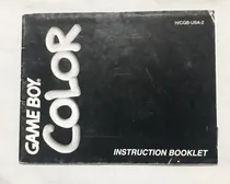 Comprar Manual Consola Nintendo Game Boy Color Original Retro
