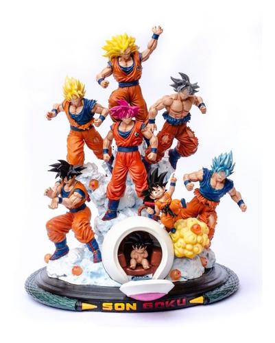 Dragon Ball Z - Goku Diorama Todas Las Fases (resina Uv) | Envío gratis Dragon Ball Z - Goku Diorama Todas Las Fases (resina Uv) | Envío gratis