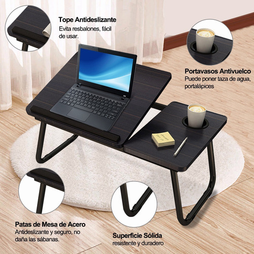 Mesa Cama Portátil Plegable Ajustable Altura Para Laptop