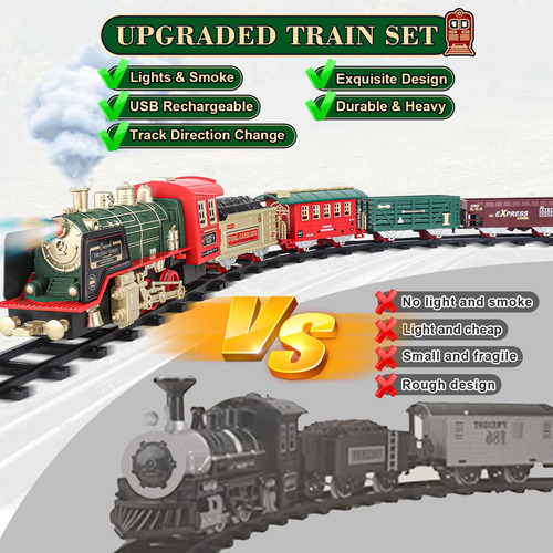 Juego De Tren Para Niños Juguetes De Tren De Navidad Con