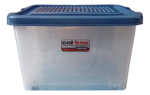 Col Box Caja Plastica Apilable X 24 Lts C/ruedas Colombraro 