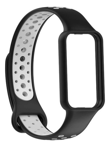 Malla Bicolor Para Reloj Smart Band Redmi Smart Band 2 Negro Con Gris 0 Cm