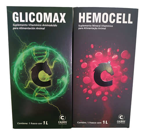 Kit Com 1 Glicomax E 1 Hemocell Litro Calbos
