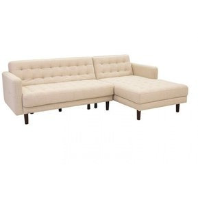 Dmuebles Seccional Trinity Terciopelo Beige + Envio Gratis