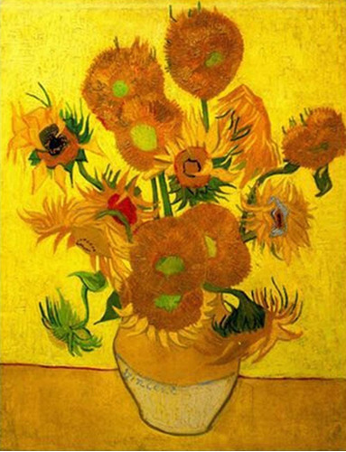 Kit De Pintura Con Diamantes 5d Girasoles Van Gogh 30x40cm