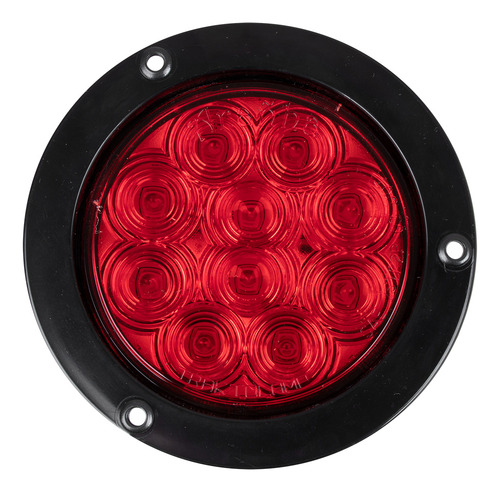 Plafon Leds Mica Roja Trasero 4 10 Leds 12v - 24v Sellado